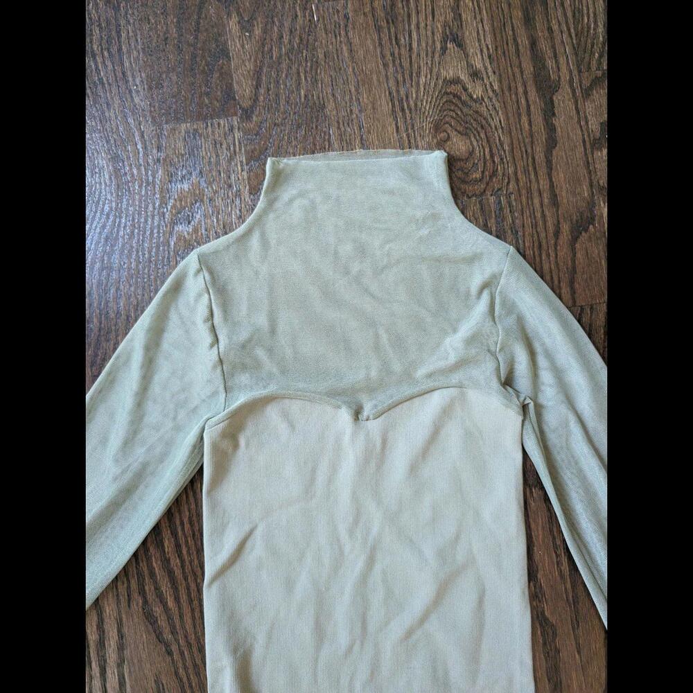 Free People mint, light green long sleeve top, size XS